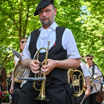 Merseburger Schlossfestspiele, Traditioneller Schlossfestumzug, Motto: 'Merseburg im Wandel der Zeit - Zwischen Aufstand, Herrschaft und Wissen',22.06.2025-stock-photo