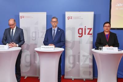 Berlin, Deutschland, 23.06.2025: Haus der Bundespressekonferenz: Pressekonferenz: Deutsche Gesellschaft f?r Internationa-stock-foto