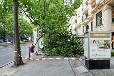 23.06.2025,Berlin,ein Orkan tobt ?ber Berlin,Orkanartige B?en haben am Nachmittag f?r Aufregung in der Hauptstadt gesorg-stock-foto