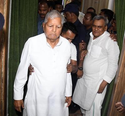 Lalu Prasad Files Nomination Papers For Re-election As RJD National President-stock-photo