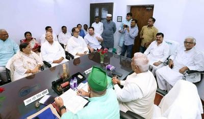 Lalu Prasad Files Nomination Papers For Re-election As RJD National President-stock-photo