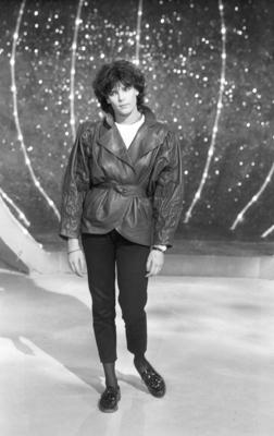Stephanie von Monaco (S?ngerin, Model) 03/86 ru Stephanie von Monaco in K?nguru im M?rz 1986 (Sendetermin, Ausstrahlung:-stock-foto
