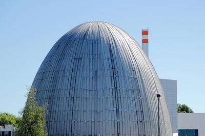 Forschungsreaktor in Garching bei M?nchen wird stillgelegt, 20. Jahrestag am 28. Juli Garchinger Atomei: Stillgelegter F-stock-foto
