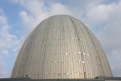 Energiewirtschaft in Deutschland. 18.09.2009, EU, DEU, Deutschland, Bayern, Muenchen: die Kuppel des Forschungsreaktor M-stock-foto