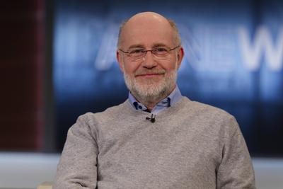 Harald Lesch bei Anne Will 2023-04-16 - Deutschland, Berlin - Harald Lesch, Astrophysiker, Wissenschaftsjournalist und M-stock-foto