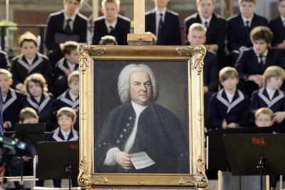 Eines der beruehmtesten Portraets des Komponisten Johann Sebastian Bach (1685-1750) ist nach Leipzig zurueckgekehrt. Am-stock-foto