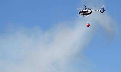 Waldbrand in Wendelstein , Zahlreiche Feuerwehr im Einsatz , in Wendelstein , Bayern , Deutschland . Juni 24, 2025 . Pho-stock-foto