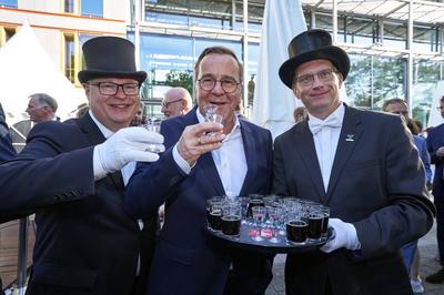 Thorald Abromowski, Boris Pistorius, Marko Tatomirovic-stock-foto