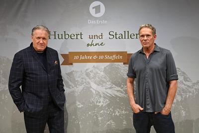 v.li:Michael BRANDNER (Schauspieler) ist Raimund GIRWIDZ, Christian TRAMITZ (Schauspieler) ist Franz Hubert, Pressetermi-stock-photo