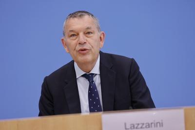 Philippe Lazzarini, Generalkommissar f?r das Hilfswerk der Vereinten Nationen f?r Pal?stinafl?chtlinge im Nahen Osten (U-stock-foto