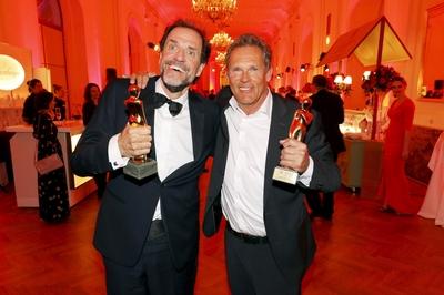 Christian Tramitz, 65. Geburtstag am 29. Juli Helmfried von L?ttichau und Christian Tramitz bei der 29. Romy Gala 2018 i-stock-foto