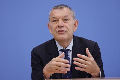 Philippe Lazzarini, Generalkommissar f?r das Hilfswerk der Vereinten Nationen f?r Pal?stinafl?chtlinge im Nahen Osten (U-stock-foto
