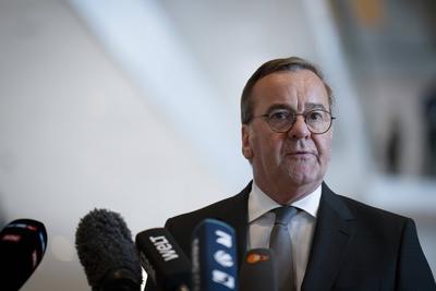 Bundestag, Pressestatement, Bundesverteidigungsminister, Boris Pistorius-stock-foto