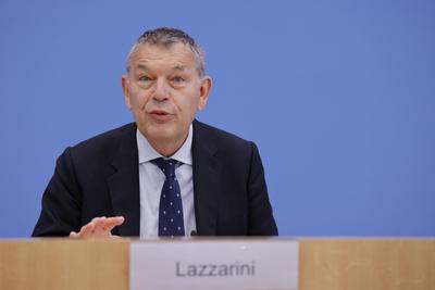 Philippe Lazzarini, Generalkommissar f?r das Hilfswerk der Vereinten Nationen f?r Pal?stinafl?chtlinge im Nahen Osten (U-stock-foto