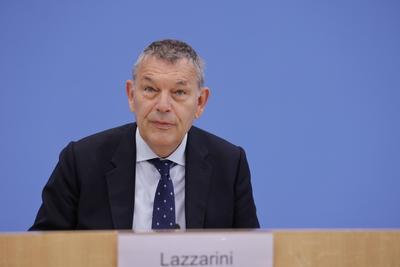 Philippe Lazzarini, Generalkommissar f?r das Hilfswerk der Vereinten Nationen f?r Pal?stinafl?chtlinge im Nahen Osten (U-stock-foto