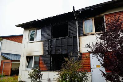 GER, Feuer/Brand in einer Fluechtlingsunterkunft in Hamburg-Volksdorf, 24.06.2025-stock-foto