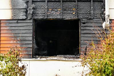 GER, Feuer/Brand in einer Fluechtlingsunterkunft in Hamburg-Volksdorf, 24.06.2025-stock-foto