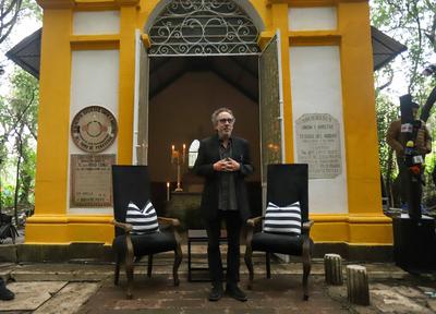 Tim Burton Masterclass in Mexico-stock-foto