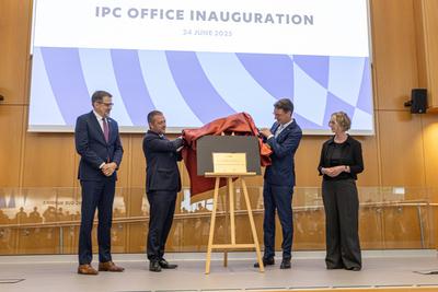 Er?ffnung des IPC Campus in Bonn - 24.06.2025-stock-photo