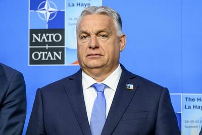 NATO Summit - Heads of State and Government Arrive at World Forum, Den Haag, The Netherlands-stock-photo