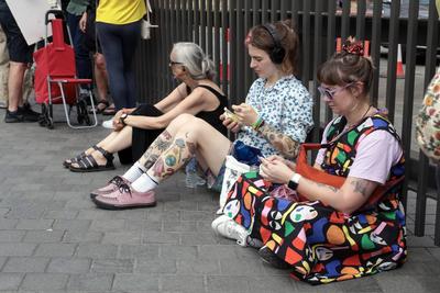 'Bathroom ban' - Trans+ Solidarity Alliance protest-stock-photo