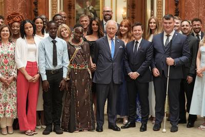 King Charles at King's Trust Awards reception-stock-photo