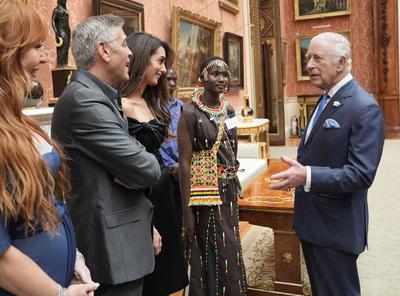 King Charles at King's Trust Awards reception-stock-photo