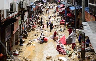 Post Disaster Rescue and Recovery in Congjiang-stock-photo