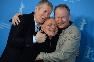 V l n r Regisseur Hans Petter Moland Schauspieler Bruno Ganz und Schauspieler Stellan Skarsgard w-stock-photo