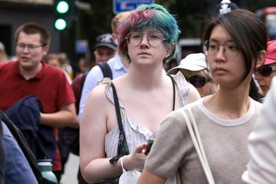 'Bathroom ban' - Trans+ Solidarity Alliance protest-stock-photo