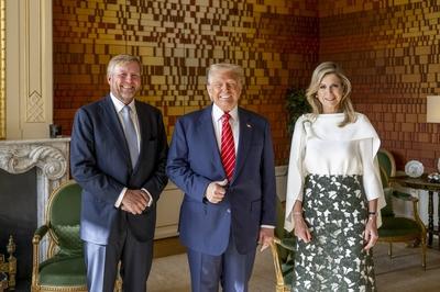 NATO summit - King Willem Alexander receives US President Donald Trump, Den Haag, The Netherlands-stock-foto