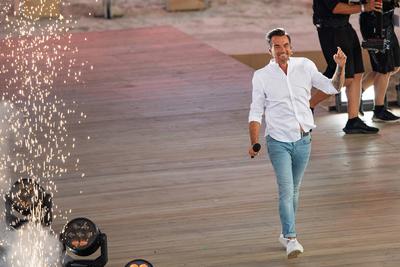 Bilder des Jahres 2021, Entertainment 08 August Entertainment Themen der Woche KW32 Schlagerstrandparty zum 40. von Flor-stock-foto