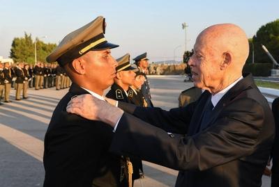 Tunisian President Kais Saied presides over the graduation ceremony of the 55th batch of the three military academies-stock-foto