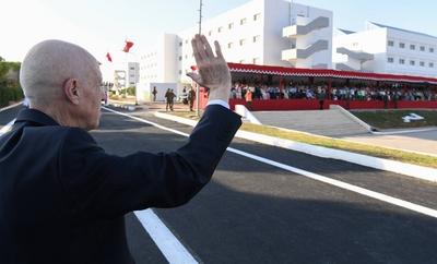 Tunisian President Kais Saied presides over the graduation ceremony of the 55th batch of the three military academies-stock-foto