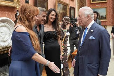 King Charles at King's Trust Awards reception-stock-photo