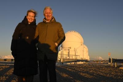 King Philippe And Queen Mathilde Visit The Republic Of Chile-stock-foto