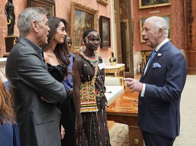 King Charles at King's Trust Awards reception-stock-photo