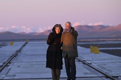 King Philippe And Queen Mathilde Visit The Republic Of Chile-stock-foto