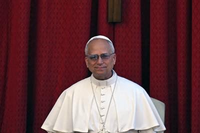 ITALY -   POPE LEO XIV  LEADS AN AUDIENCE ON THE INETRENATIONAL DAY AGAINST DRUG ABUSE AND ILLICIT TRAFFICKING IN SAN DAMASO COURTYARD IN  THE VATICAN   - 2025/6/26-stock-foto