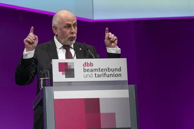 Im K?lner Congress Centrum Nord fand am 7 und 8 Januar die dbb Jahrestagung 2019 beamten und tari-stock-photo