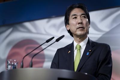 Minoru Kiuchi, japanischer Staatsminister-stock-foto