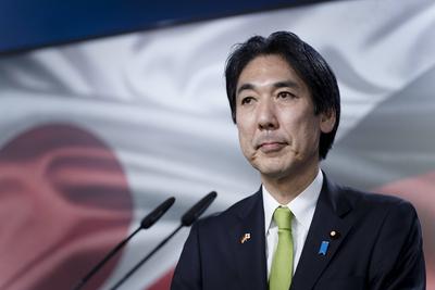 Minoru Kiuchi, japanischer Staatsminister-stock-foto