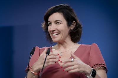 Dorothee B?r, Bundesministerin-stock-foto