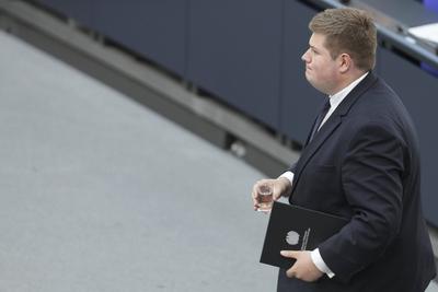 Deutscher Bundestag, 14. Plenarsitzung-stock-foto