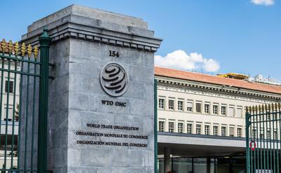 Genf, Schweiz - 27. Mai 2021: Blick auf das Geb?ude der WTO - World Trade Organization - zu Deutsch Welthandelsorganisa-stock-photo