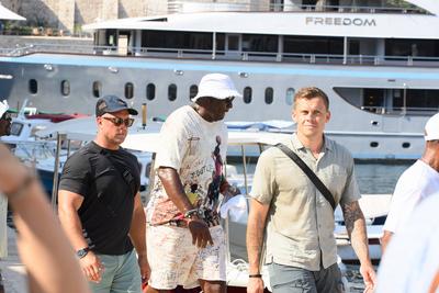 Croatia, Dubrovnik, 270625. The famous basketball star Michael Jordan visited Dubrovnik with his company during his tour-stock-foto