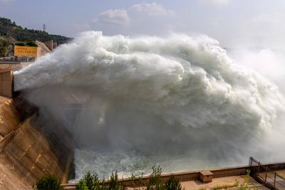 Yellow River Xiaolangdi Water Control Project-stock-foto
