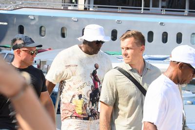 Croatia, Dubrovnik, 270625. The famous basketball star Michael Jordan visited Dubrovnik with his company during his tour-stock-foto