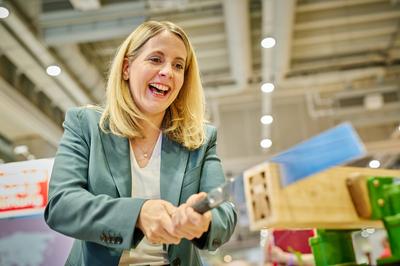 SPD-Bundesparteitag - Verena Hubertz-stock-foto