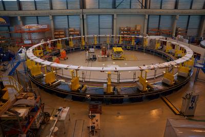 visit of ITER under construction, ITER is an international project of civil nuclear fusion research reactor of the tokam-stock-foto